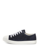 Suede Cap-Toe Low-Top Sneaker, Baltico