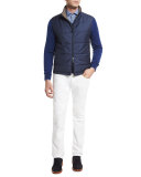 High-Performance Wool Sweater, Bright Blue