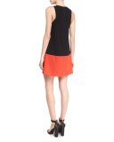 Dorma Drop-Waist Colorblock Dress, Multi