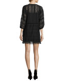 Gelina Lace 3/4-Sleeve Dress