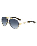 Double-Wire Aviator Sunglasses