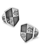 Sterling Silver Shield Cuff Links