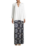 Emmyloo Printed Column Skirt