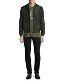 Holographic Medusa Graphic T-Shirt, Army Green
