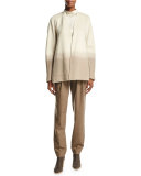 Barclay Relaxed Wool-Blend Pants, Cobblestone Melange