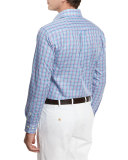 Belize Check Shirt, Turquoise