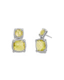 Châtelaine Double-Drop Earrings with Diamonds