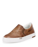 Playtime Van Scripoto Slip-On Sneaker, Medium Brown
