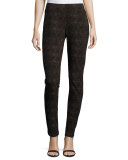 Python-Print Leggings, Textured Snake