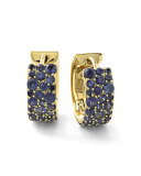 18k Glamazon Stardust Small Sapphire Hoop Earrings
