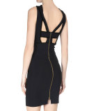 Tabbed Cutout Sheath Dress
