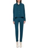 Double-Breasted Dolman Blouse, Seabiscuit