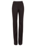 Stretch-Wool Boot-Cut Pants, Date