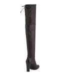 Highland Leather Over-The-Knee Boot, Nero