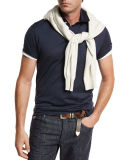 Silk Jersey Polo Shirt