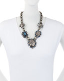 Bold Cameo Necklace, Midnight
