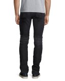 Blinder Biker Skinny Jeans, Faded Black