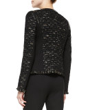 Dondi Zip-Chain Jacket, Black