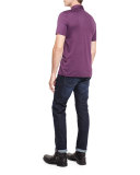 Sleek MK Polo Shirt, Blackberry
