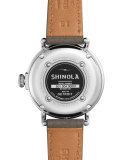 38mm Runwell Coin-Edge Leather Strap Watch, Heather Gray