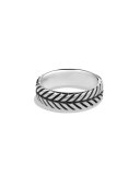Modern Chevron Band Ring