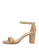 Nearlynude Printed Cork City Sandal, Confetti