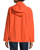 Snap-Front Hooded Jacket, Plus Size 