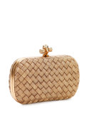 Woven-Chain Knot Minaudiere, Gold