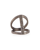 Vertical Diamond Bar Ring, Size 7