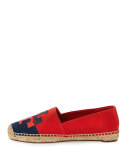 Jamie Two-Tone Logo Espadrille Flat