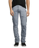 Greyson Cargo Biker Jeans, Gray