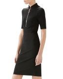 Compact Viscose Jersey Dress