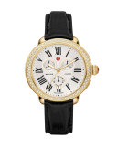 18mm Alligator Strap, Black