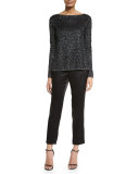 Toile Knit Bateau-Neck Sweater