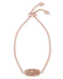 Elaina Statement Bracelet in Rose Gold Plate