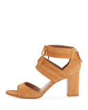 Reed Suede Lace-Up Sandal, Sand