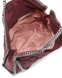 Falabella Fold-Over Quilted Tote Bag, Plum