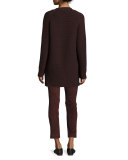 Cashmere Ribbed Crewneck Top