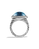 Albion Ring with Blue Topaz and Diamonds