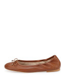 Felicia Classic Ballerina Flat, Saddle