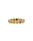 18k Fancy-Cut Hexagon Diamond Band Ring