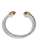Cable Classics Bracelet with Smoky Quartz, Diamonds, and Gold