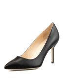 BB Leather 90mm Pump, Black