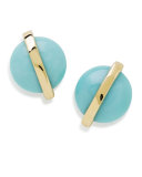 18K Senso Wrapped Stud Earrings in Turquoise