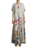 Dolce Vivo Patch Maxi Dress, Multi Colors