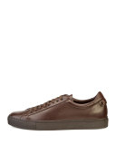 Urban Low-Top Leather Sneaker, Brown
