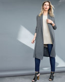 Split-Hem Silk Georgette Tunic, Bone