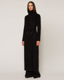 Heiden Long Wool Coat, Black
