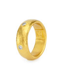 Celestial 19k Gold & Diamond Stackable Ring