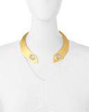 Open-Neck Crystal Collar Necklace